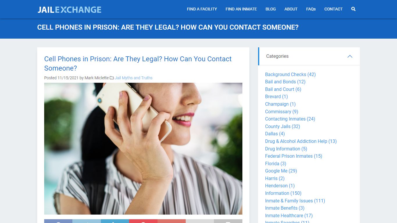 Cell Phones in Prison: Are They Legal? How Can You ... - Jail Exchange