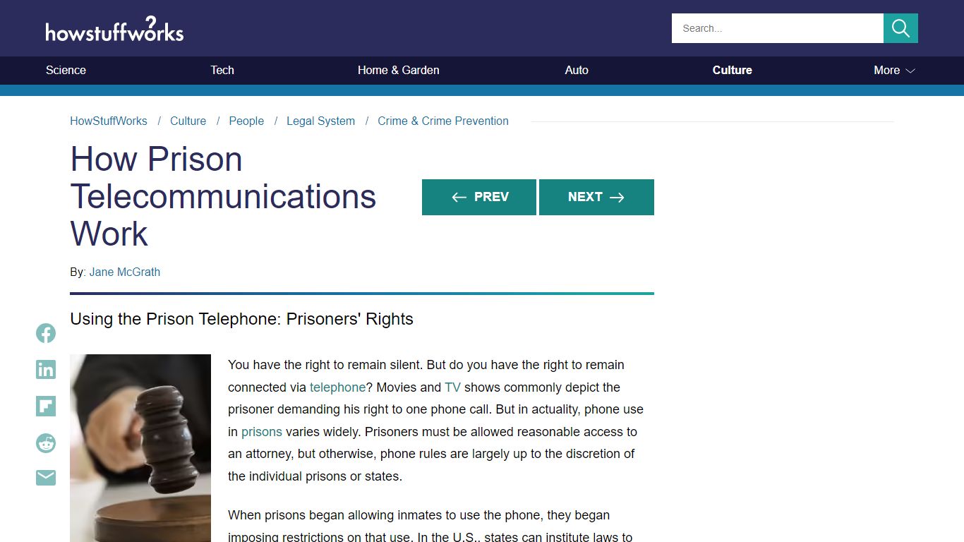 Using the Prison Telephone: Prisoners' Rights | HowStuffWorks