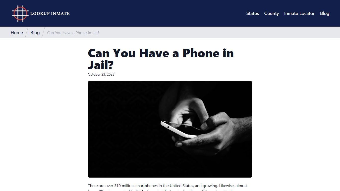 Can You Have A Phone In Jail? - Lookup Inmate